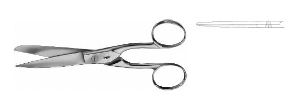 Ножиці для перев'язувального матеріалу з довгим лезом 150 мм